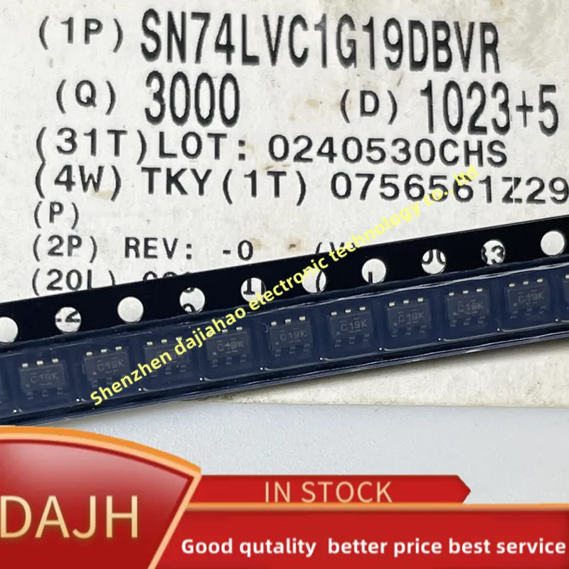 10ピース/ロットSN74LVC1G19DBVRスクリーン印刷C19 18k ic mux/デコーダsngl 1OF2 SOT23-6