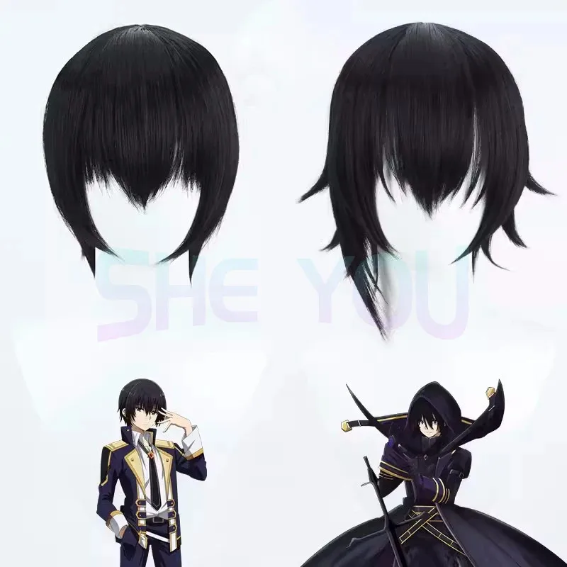 

Anime The Eminence in Shadow Cid Kageno／Shadow Cosplay Wig High Temperature Wire Short Hair + Wig Cap