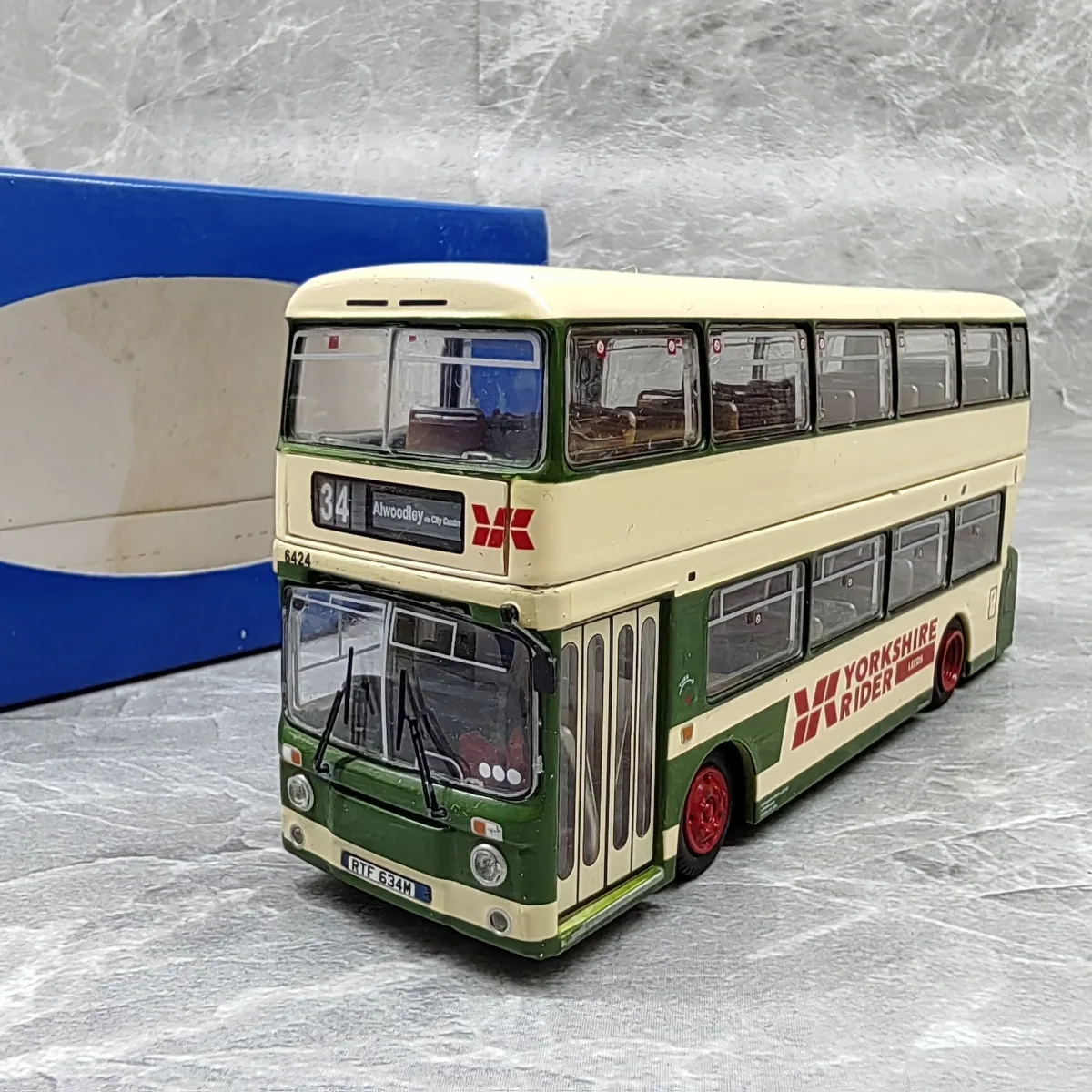 Atlas 1:76 34 Route Bus London Double-decker Bus Diecast Model