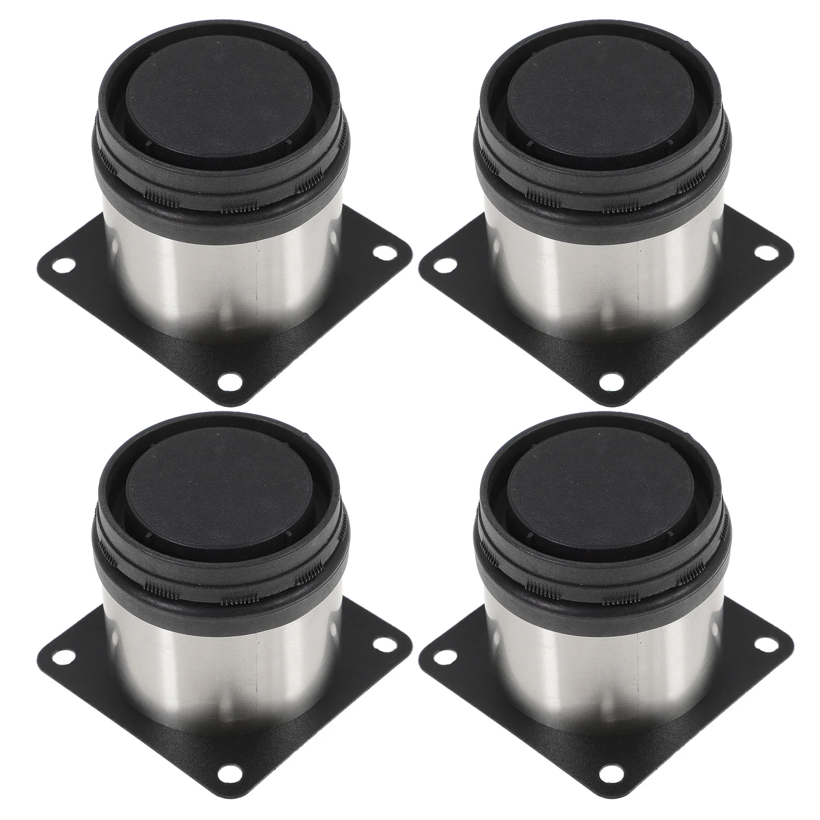 

4Pcs Adjustable Stainless Steel Furniture Legs Round Durable Support Long Lasting for Cabinets Shelves Stainless Furniture Legs