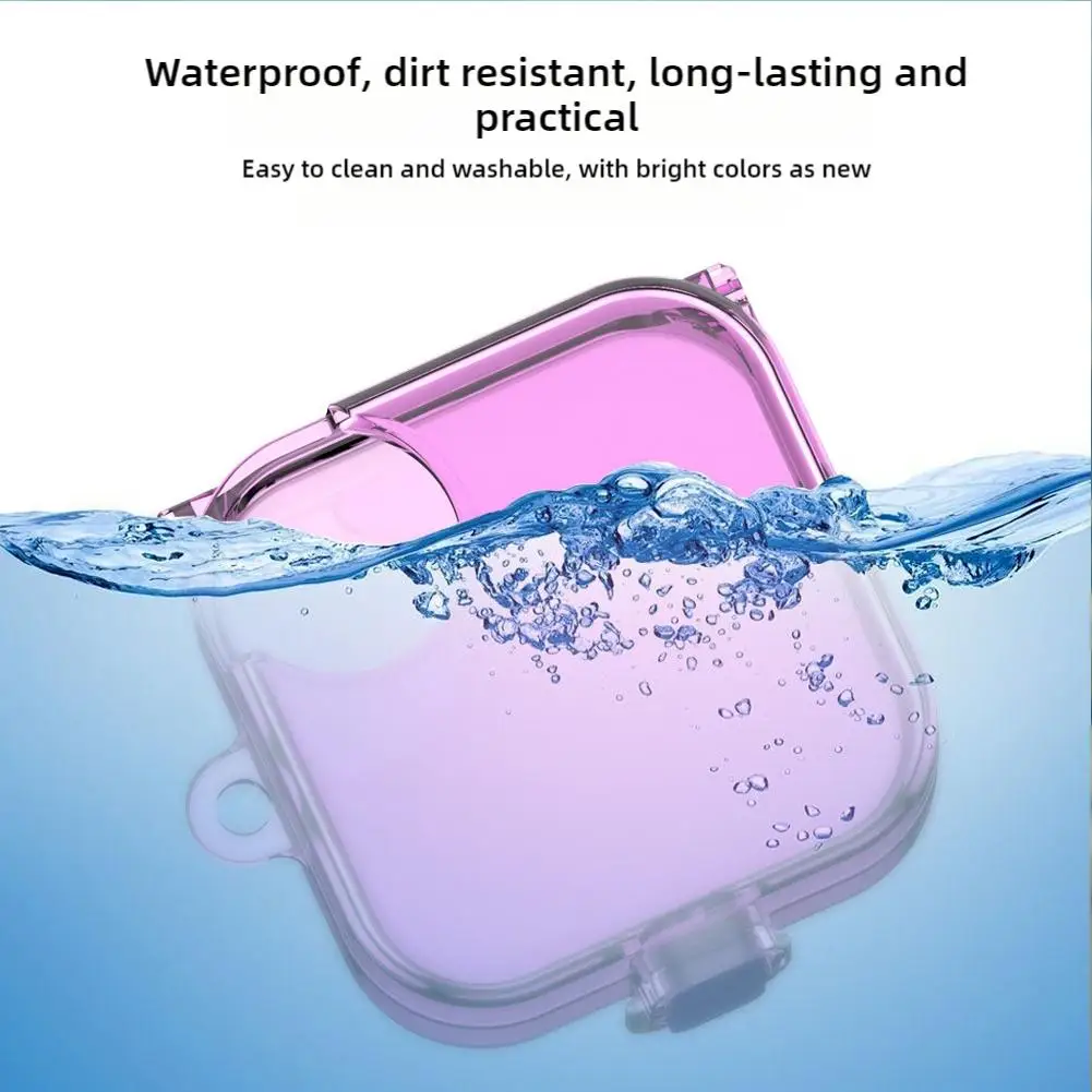 Transparent Case Cover For CMF Buds Pro 2 TPU Prtoective Cover With Lock And Hook Wireless Buletooth Headphone Cover