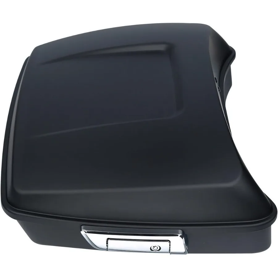 صندوق صندوق الدراجة النارية المفروم باللون الأسود غير اللامع 2 رف تركيب لدراجة Harley 20142025 Touring CVO Road King Road Glide Street Glide E #3