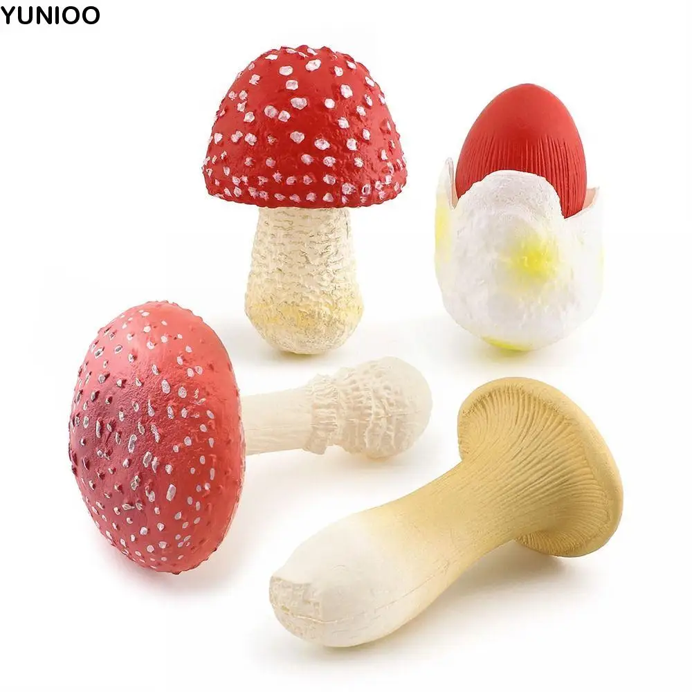 Vegetable Model Fungus Figurines Landscape Miniatures Matsutake Oyste Simulation Mushroom Teaching Toy Artificial Fungus Model