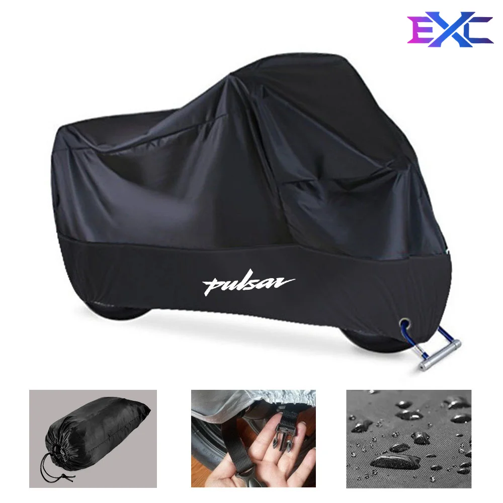 For Bajaj Pulsar 125 150 180 250 RS200 NS20 Water-proof Motorcycle Cover Outdoor Uv Protection Dustproof Rain Covers Accessories