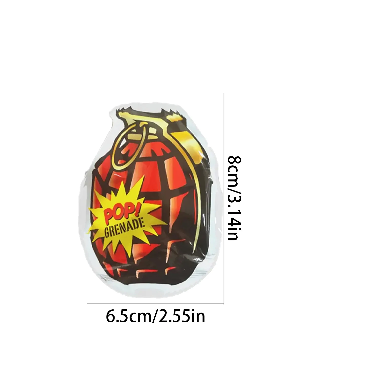 Automatic inflatable grenade small explosive bag novel prank toy self exploding grenade model parody