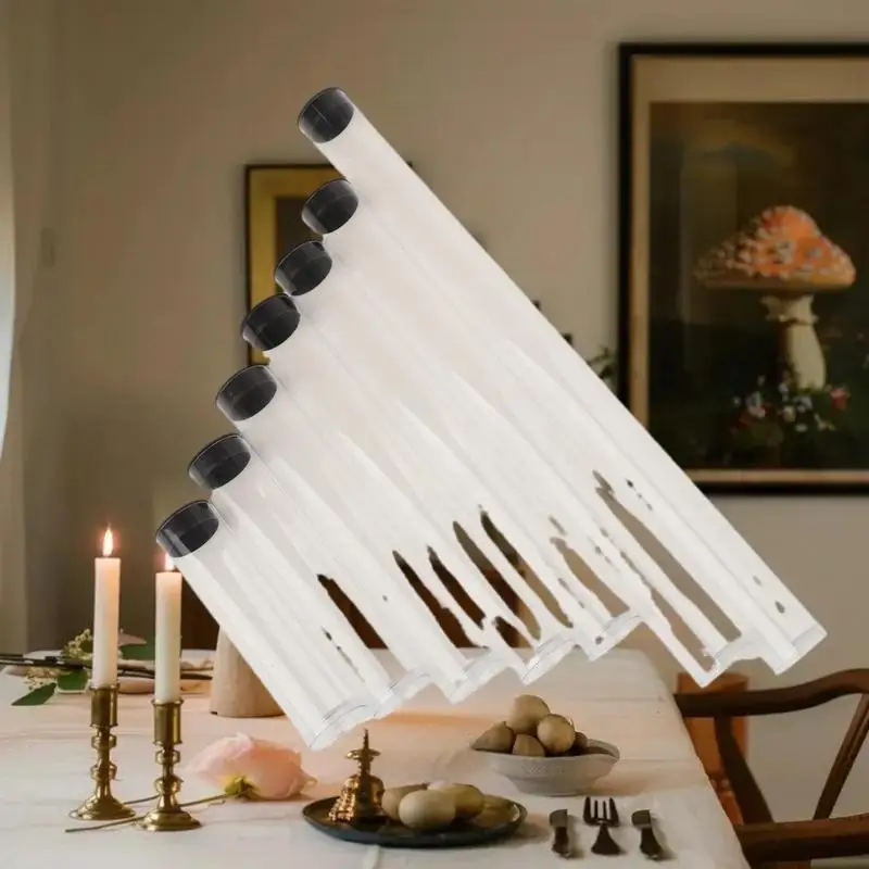 

5pcs Clear Travel Toothbrush Case Storage Tubes With Lids Portable Toothbrush Holder For Travel/Camping/School/Home