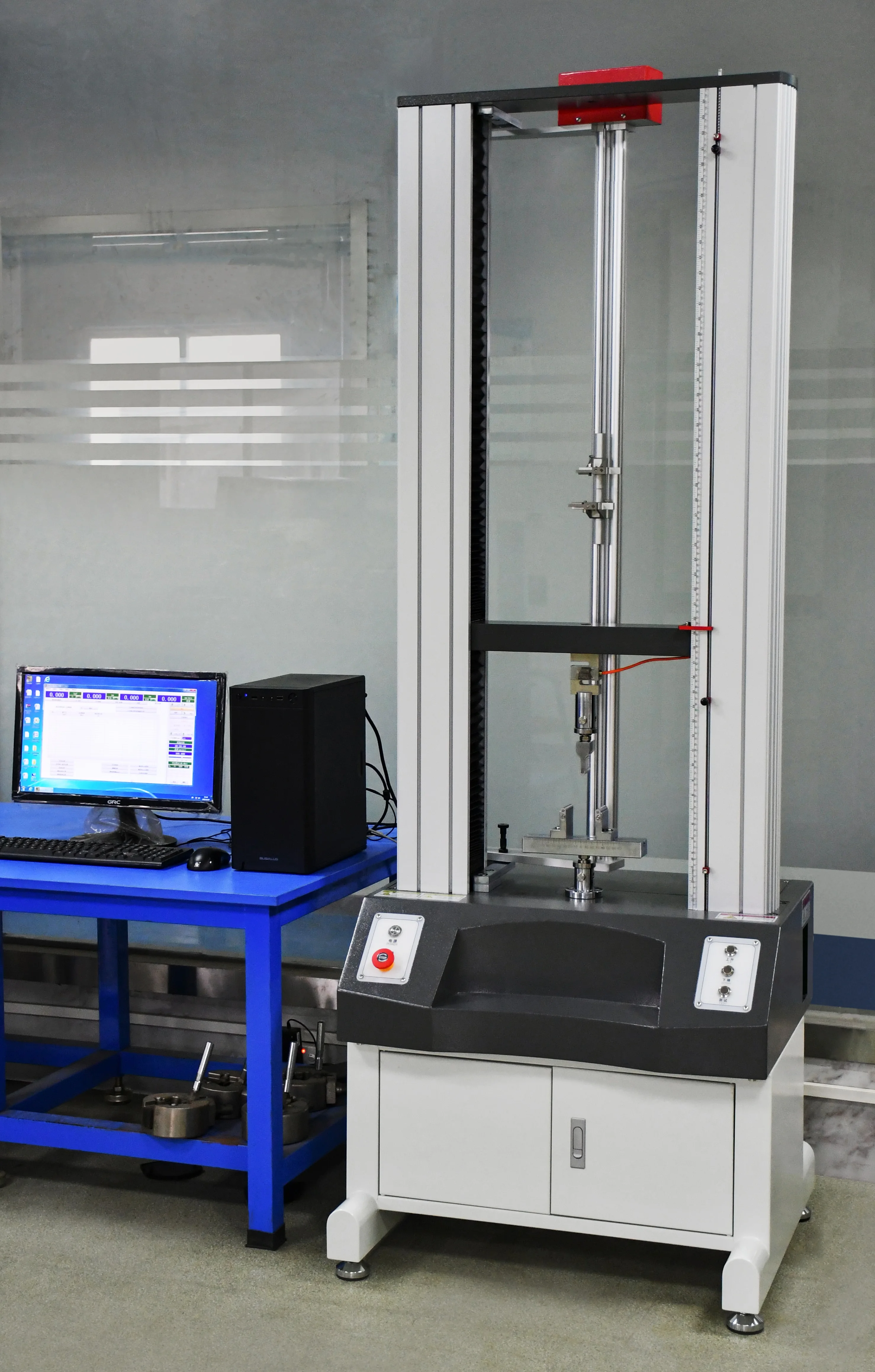 ASTM D882 Flexural Elastic Modulus Tester Rubber Tensile Testing Equipment