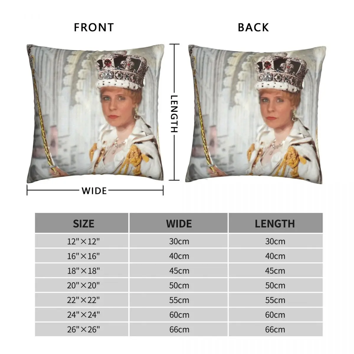 Charity Shop Sue Royal Piece Square Pillowcase Polyester Linen Velvet Creative Zip Decor Pillow Case Home Cushion Case