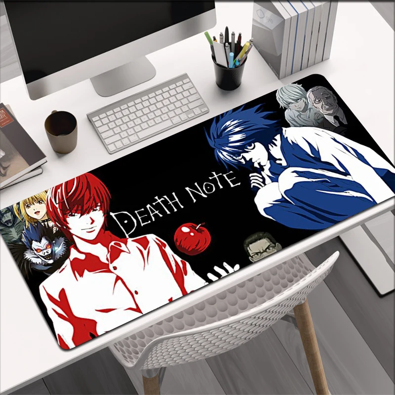 

Коврик для мыши с аниме Death Note XL, 700X300, HD печать, компьютерные геймеры с блокировкой края, коврик для мыши XXL, 1000x500 мм, клавиатура, Настольный коврик для ПК