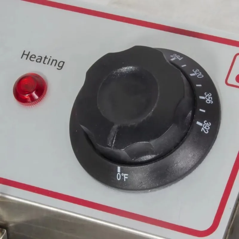 High Power Desktop Double-Tank Electric Deep Fryer for Commercial Use with Timing Control - Ideal for Restaurant Canteen