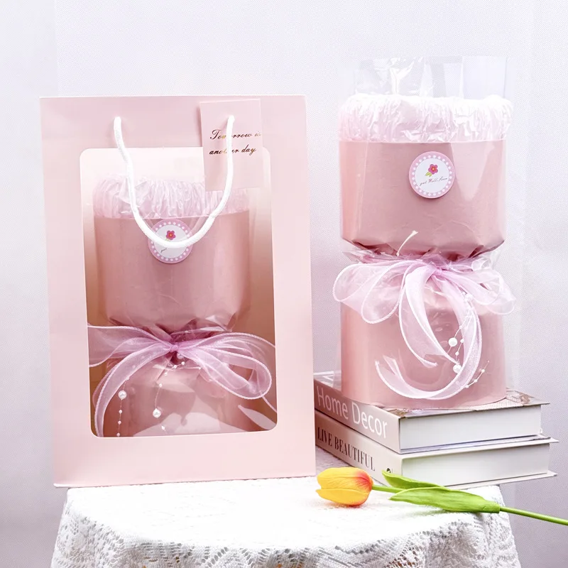 Handmade Creative Day Flower  Half-Finished Product No-Need-To-Make Small Wind DIY Flower Bouquet  Gift for Women