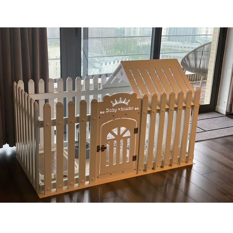Pet dog villa plastic fence cage dog house indoor small dog fence