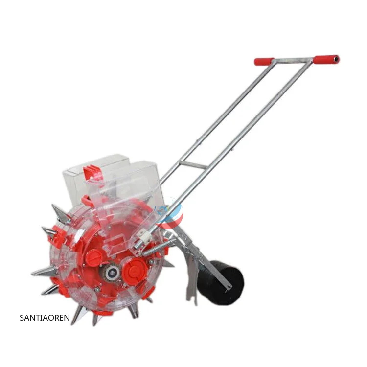 

2025Agricultural 12 Mouths Seed Planter Manual Maize Seeder Hand Push Single Row Corn Seeder