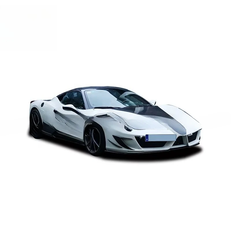 Lightweight Engine Hood Supercar Exterior Tuning Parts MSY Style Half Carbon Fiber Bonnet for 458