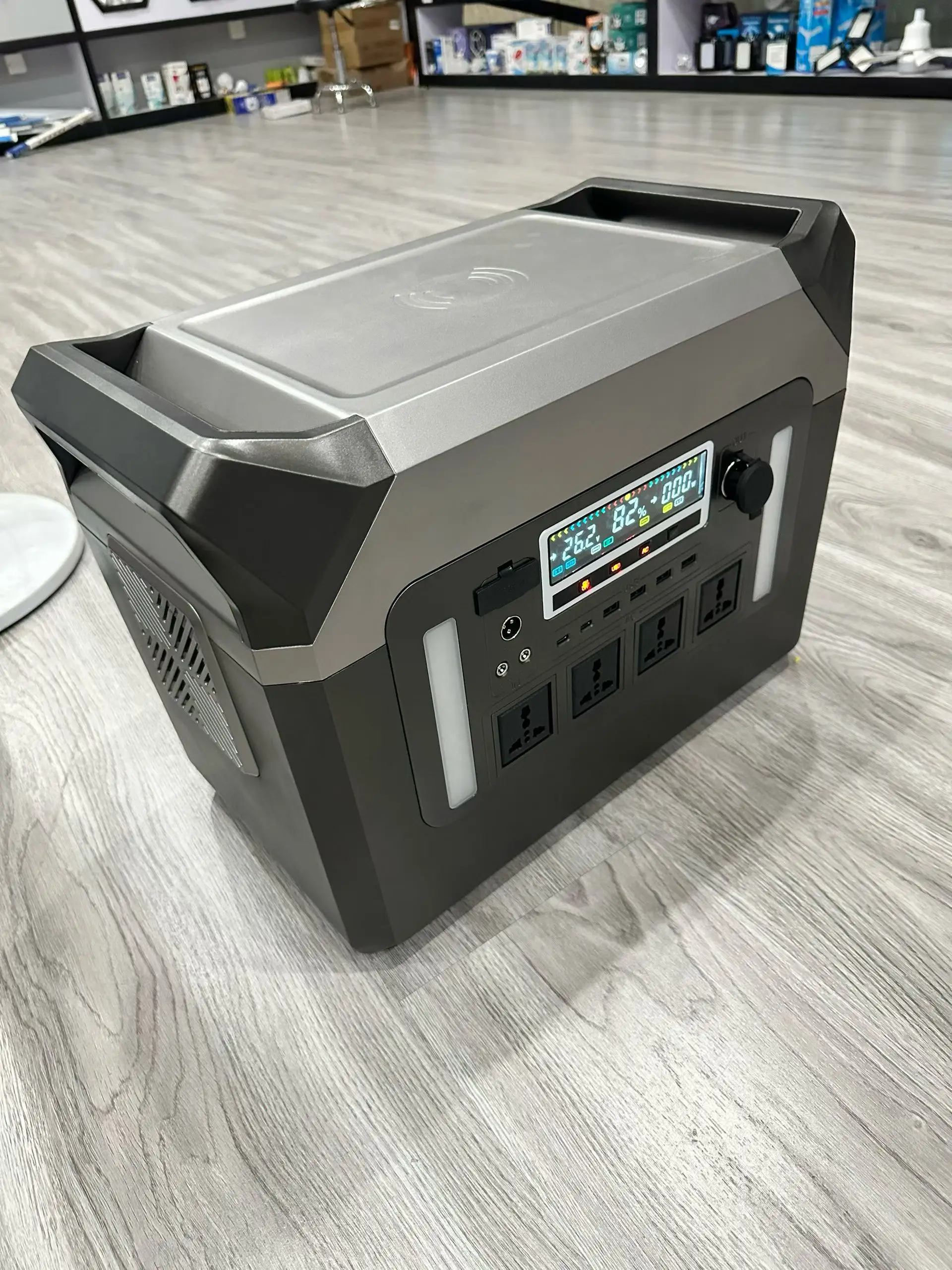 New Energy Lifepo4 Rechargeable 1500W 25.6V Portable Power Station System Solar Panel Pure Sine Wave Inverter Off-Grid Car