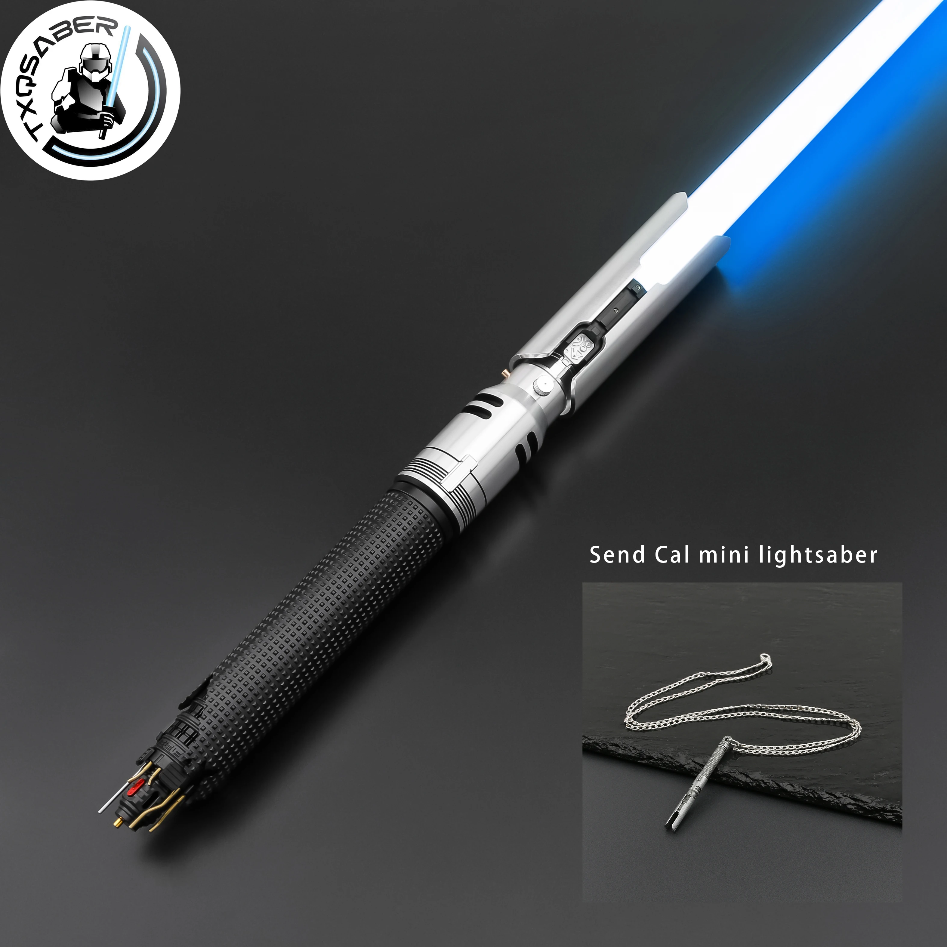 TXQSABER Replica Lightsaber Cal EP3 Heavy Dueling Pixel SD RGB Lightsword Smooth Swing FOC Blaster Laser Sword Toys for Cosplay