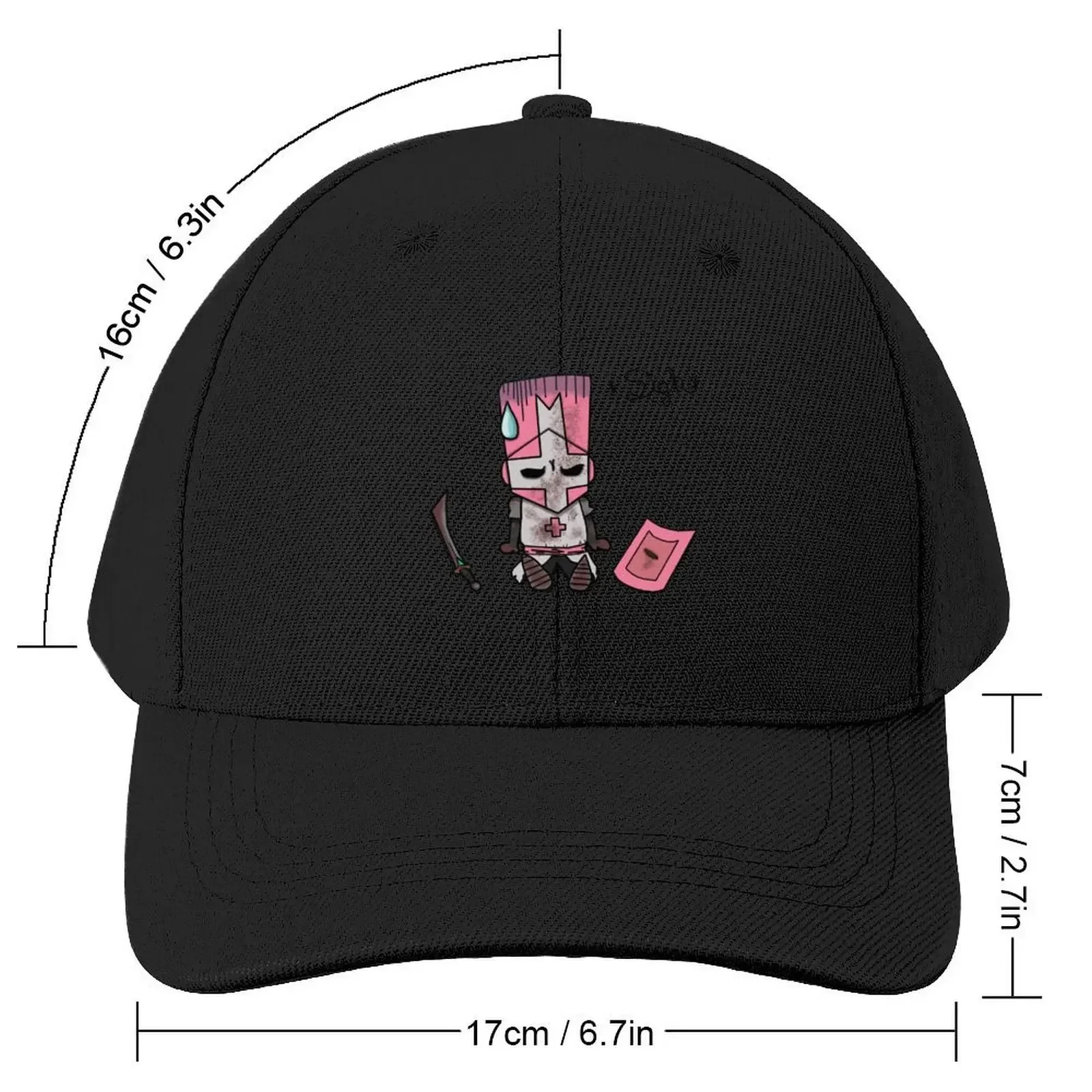 Castle Crasher Kinight resting (pink) Baseball Cap Visor Designer Hat hiking hat Hat Luxury Brand Women Beach Fashion Men's