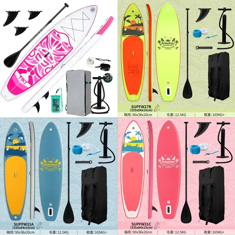 Paddle Inflatable Surfboard Professional SUP Water Skiing Paddle Rowing Board