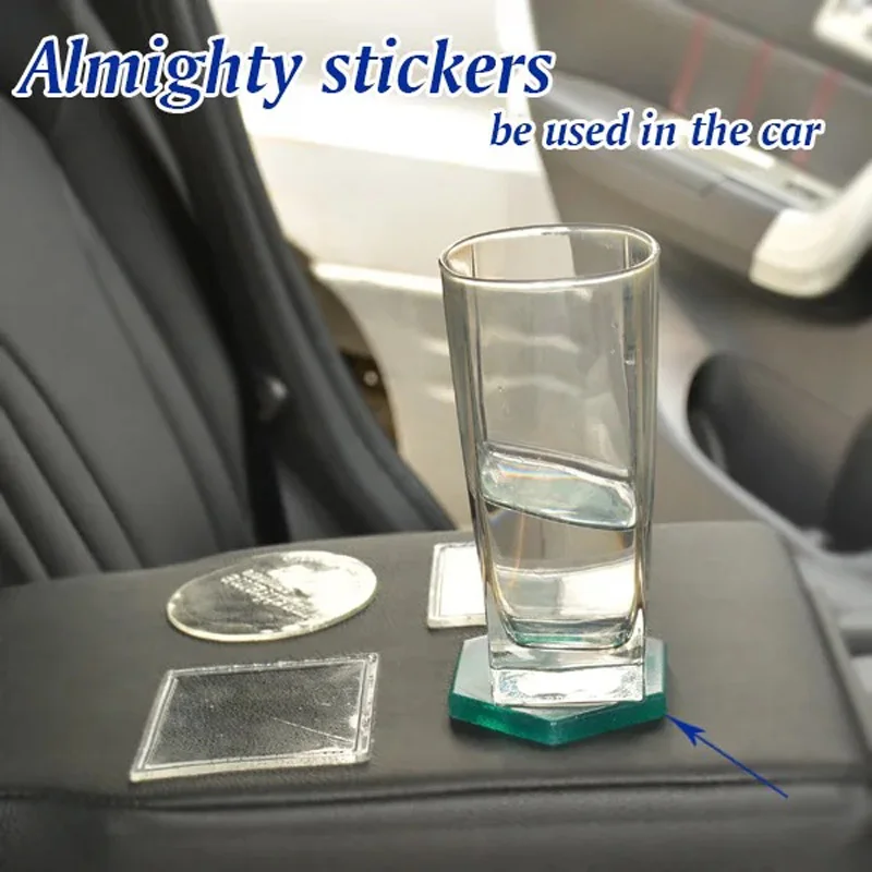 10PCS/SET Silicone car home dash grip Removable EASY anti slide accessory Double Sided Super Grip Mounting almighty sticker