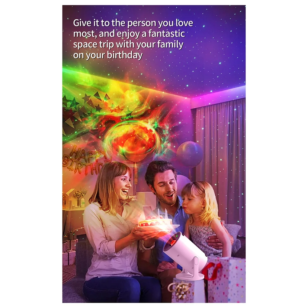 ABXHA Kxm-006 كشاف ضوء كوكب مصباح إسقاط ضوء الليل ثقوب سوداء الأرض القمر السماء الإضاءة عن بعد سمّاعات بلوتوث