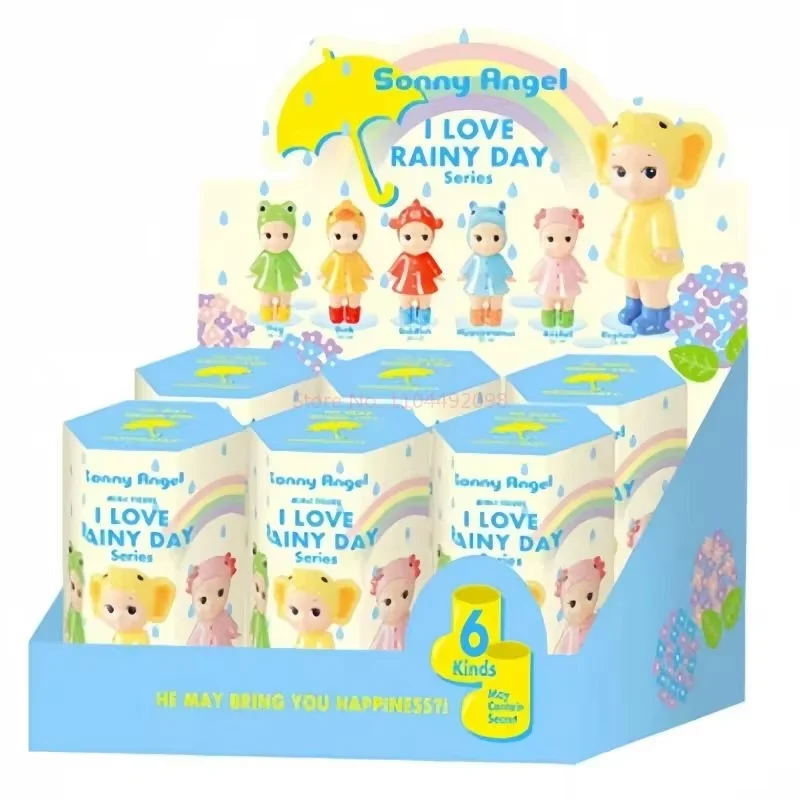 

100% Genuine Sonny Angel I Love Rainy Days Series Trendy Blind Box Toy Handmade Ornament Surprise Gifts For Collectors And Play