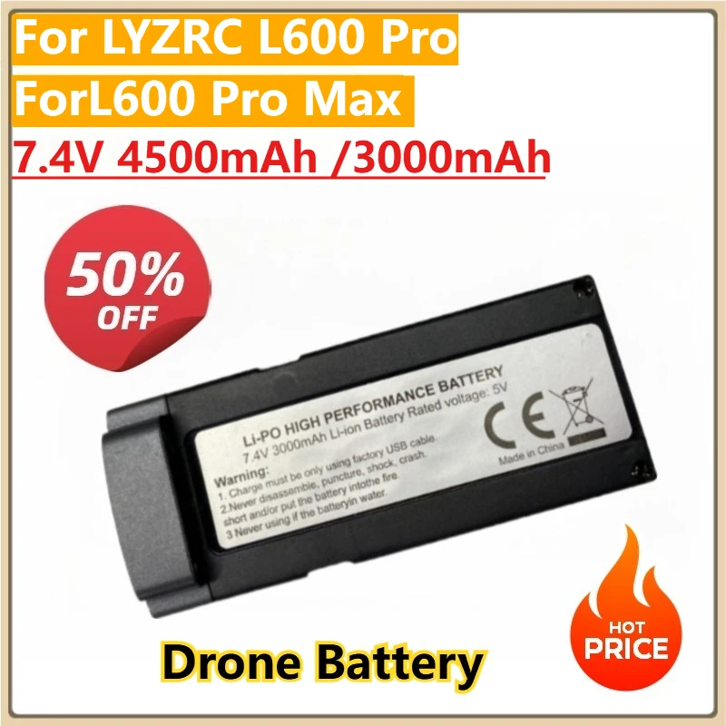 

Digital Batteries 7.4V 4500mAh L600 Pro Max 30min Life for LYZRC L600 Pro/L600 Pro Max Drone Battery Properller