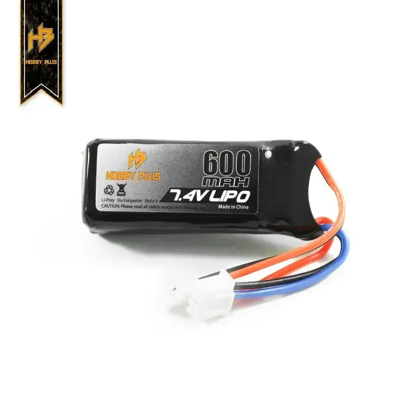 HOBBYPLUS 7.4V 600MAH Lipo Battery D1RC for HB 1/18 CR18P EVO PRO mini Climbing Car # 240063