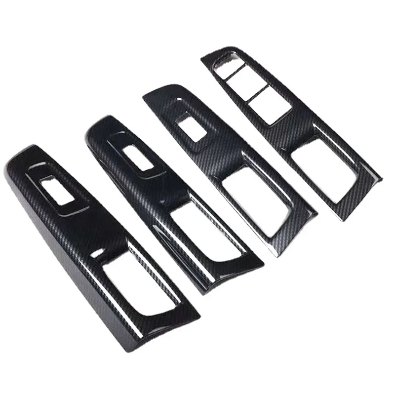 For Subaru Forester 2008 2009 2010 2012 Carbon Fiber Color Window Switch Trim Car Styling Accessories
