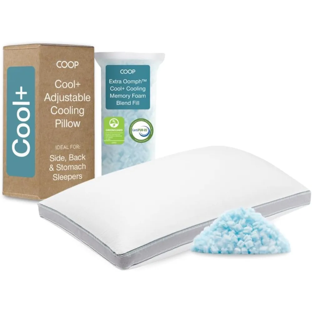 Coop Home Goods Adjustable Cooling Memory Foam Pillow