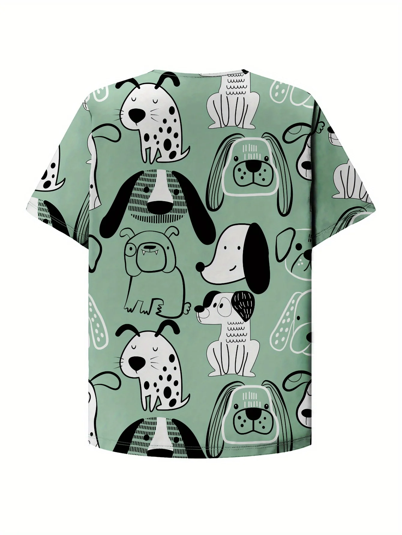 Top feminino casual de manga curta com decote em V para enfermeira – camisa de trabalho fofa de porco de desenho animado e estampa floral com bolsos para trabalhadores