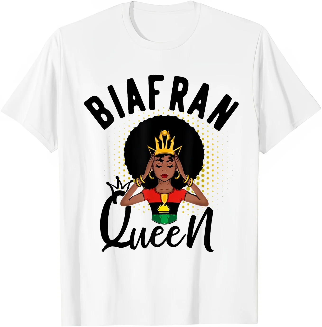 Camiseta Biafran Reina Bandera de Biafra