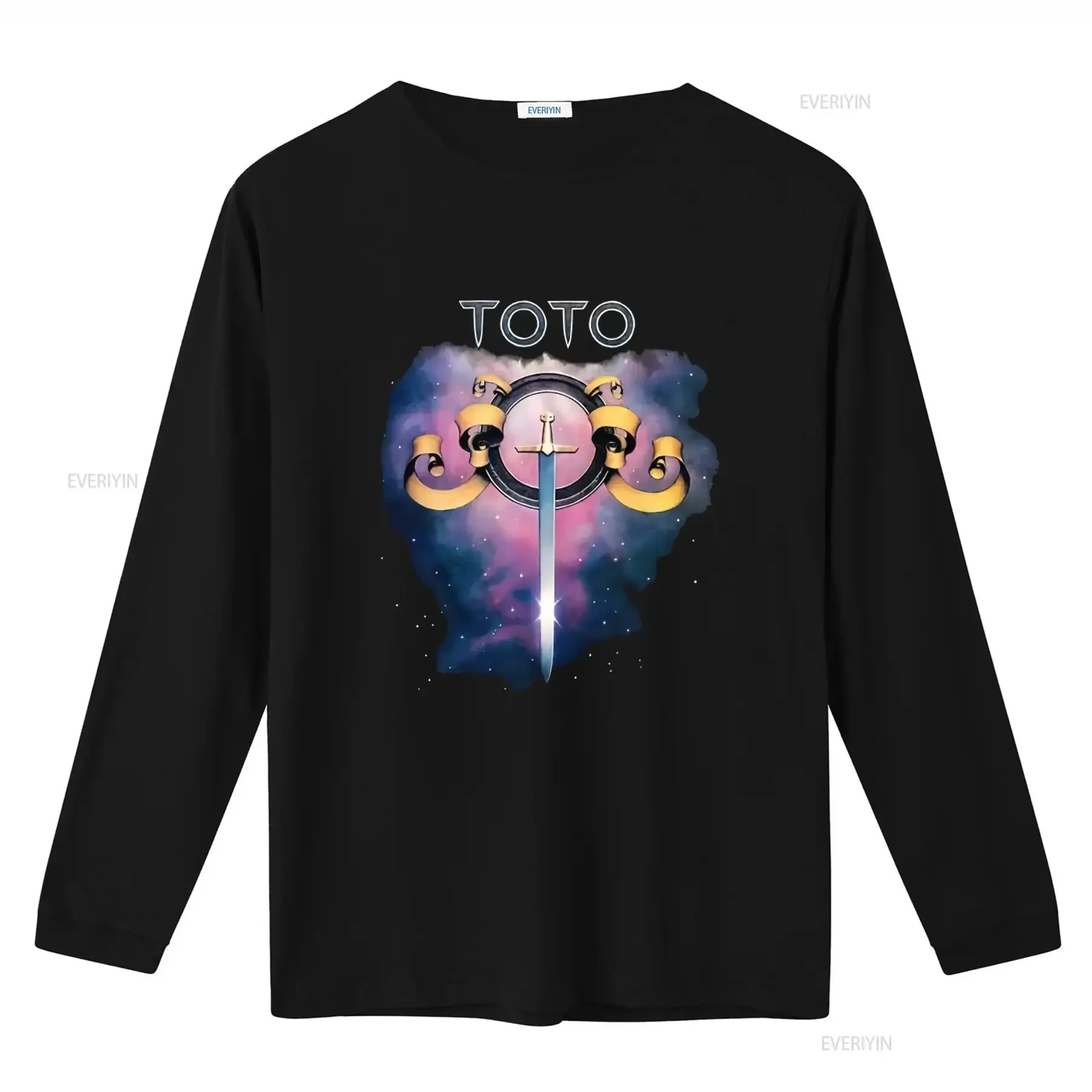 Toto Debut Album Cover Space Galaxy 1978 Women's T Shirt Rock Band Music Merch  vintage Washed homme fashion Unisex streetwear