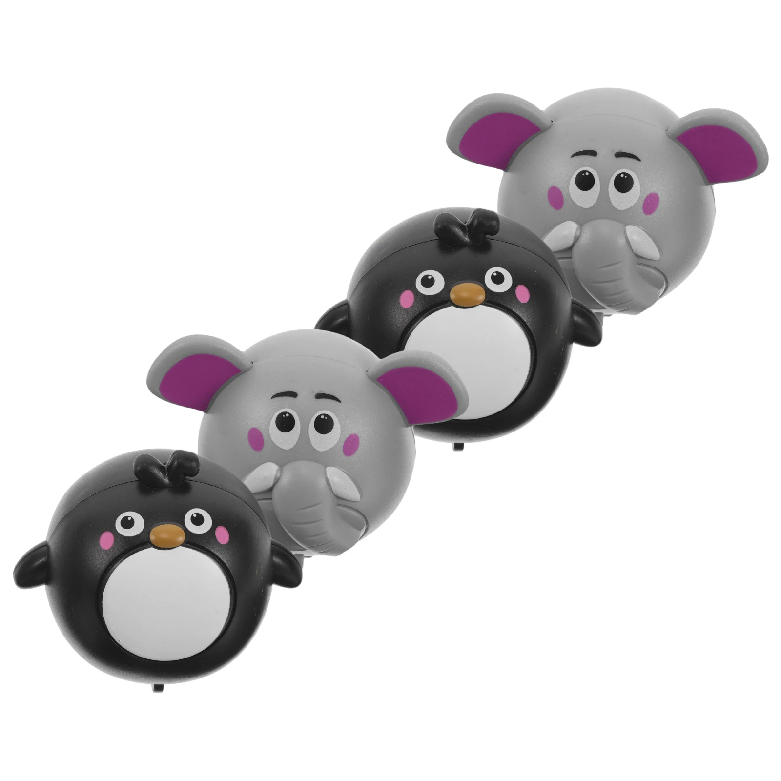 4pcs Mini Pull Back Cars Cute Animal Design Durable -Free Inertia-Powered Kids Party Favors Classroom Treasure Box Pinata