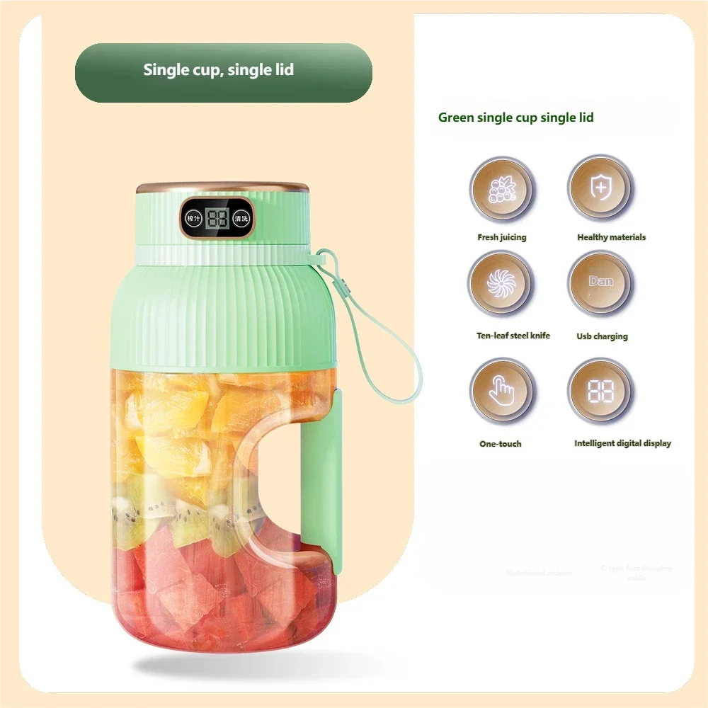 Fruit Juicer Cup Portable Electric Fruit Mixer Stirrng Cup Large Capacity Smoothie Quick Making Bottle Suitable Juice Production