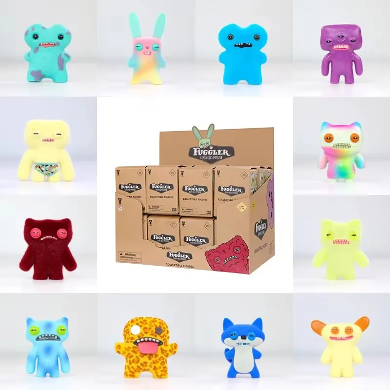 Bambola giocattolo originale Fuggler, scatola cieca, mostro di denti divertenti e brutti, bambola d'azione Fuggler, bambola modello da collezione, regalo per bambini