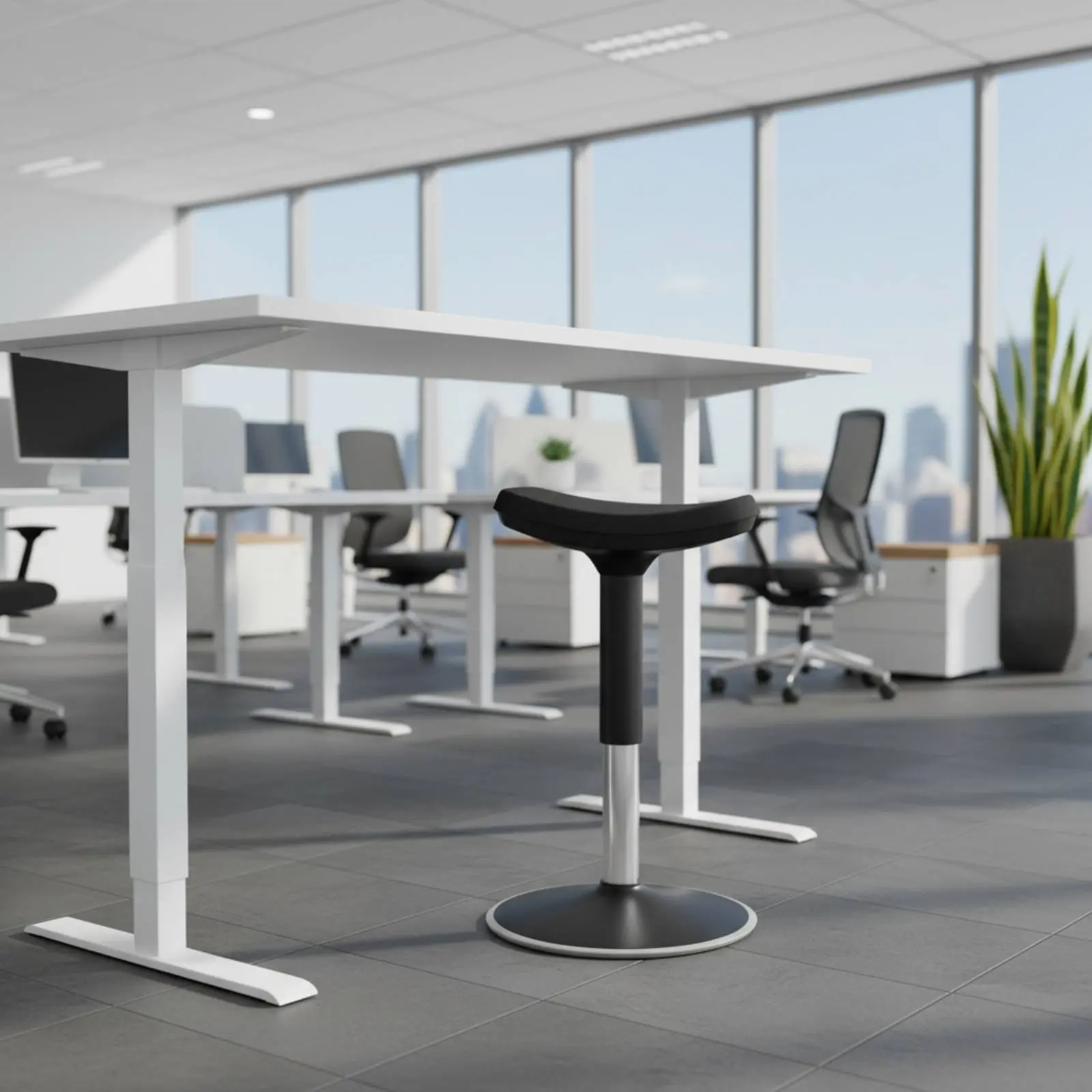 Picture 7: Saddle Stool Comfortable Long Sitting Saddle Seat Stool for Office, Home