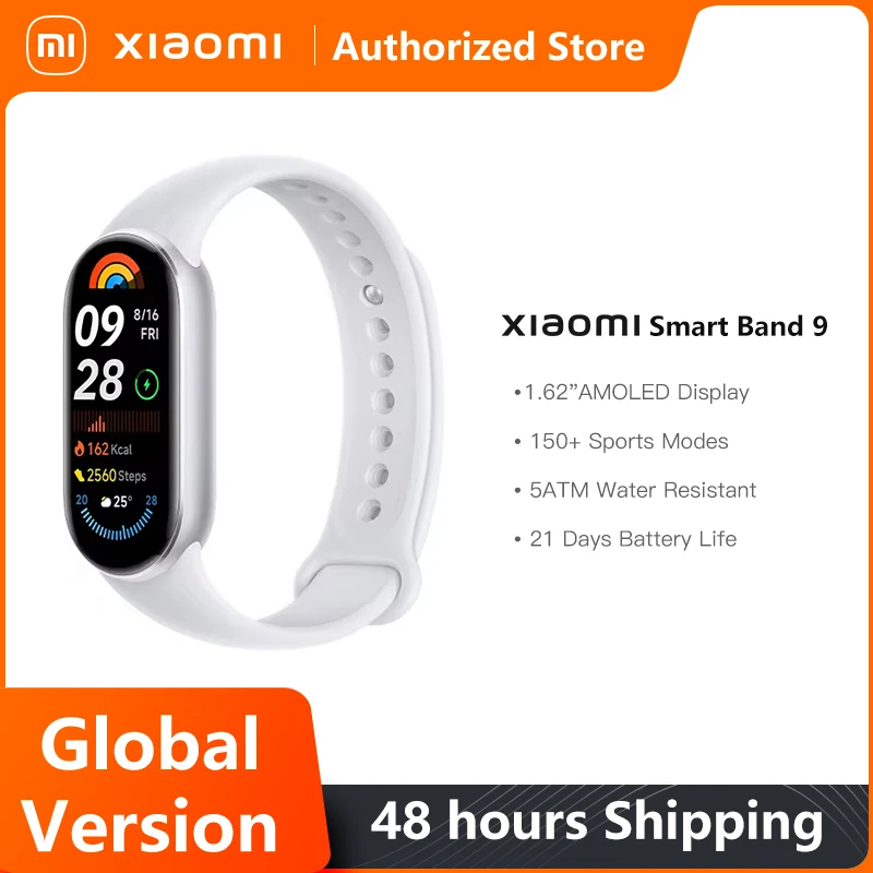 Global Version Xiaomi Band 9 Mi Smart Bracelet 9 Color AMOLED 1.62