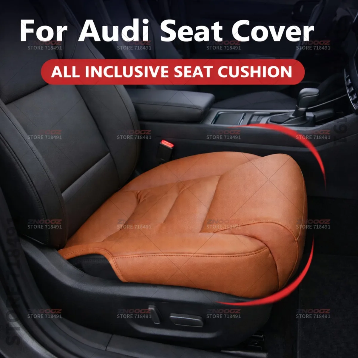 For Audi A1 3 4 5 6 7 8 Q2L 3 5 7 8Car Seat Leg Support Extension Seat Cover Memory Foam Extender Cushion Interior Accessories