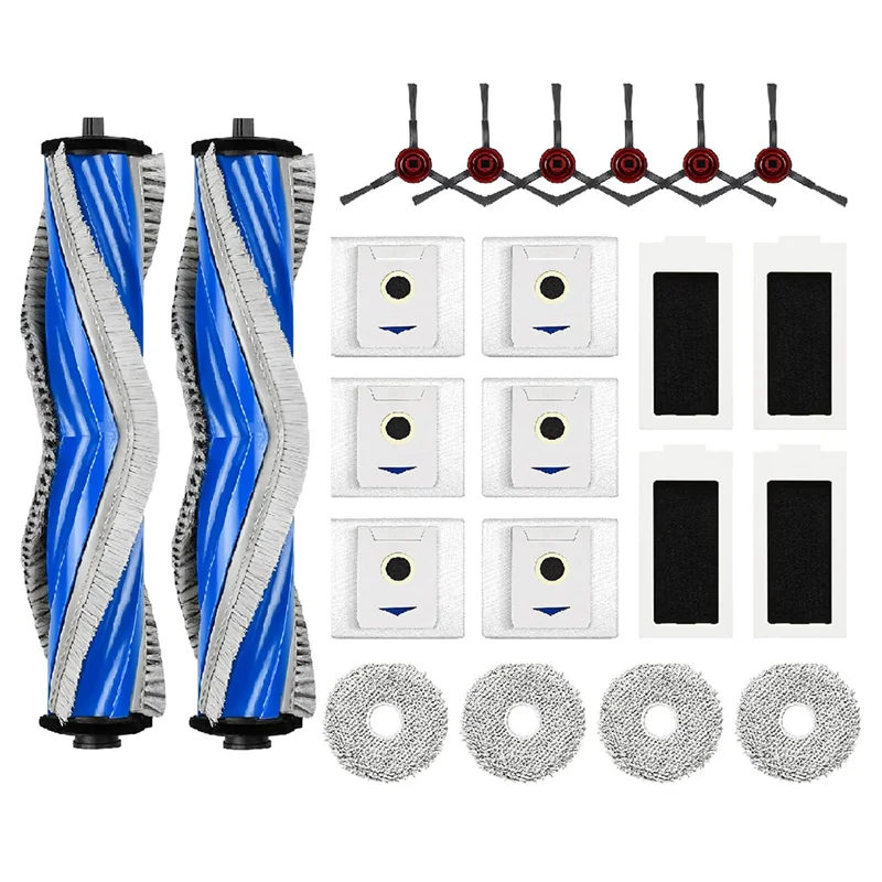 

WCS-для ECOVACS DEEBOT T30 Pro Omni роликовая щетка фильтры тряпки боковые щетки мешки для пыли набор аксессуаров для робота-пылесоса