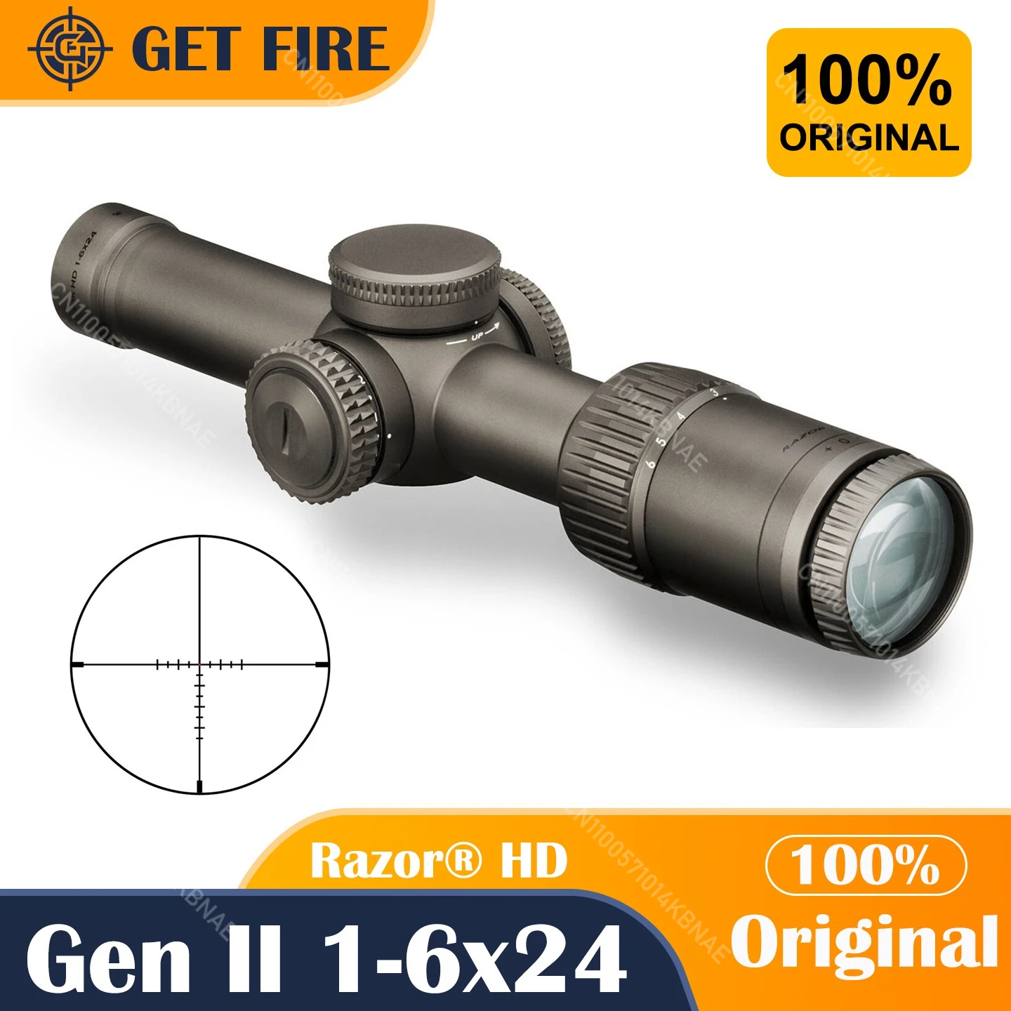 Оригинальный прицел V rt x Optics Razor HD Gen II-E 1-6x24 RZR-16009 MRAD, сетка VMR-2 (MRAD), трубка 30 мм Оригинальный прицел V rt x Optics Razor HD Gen II-E 1-6x24 RZR-16009 MRAD, сетка VMR-2 (MRAD), трубка 30 мм