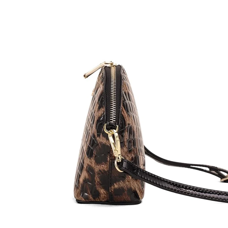 Aidrani Fashion Classic Leopard Pattern Women\'s Shoulder Bag Casual Versatile Mini Change Phone Bag