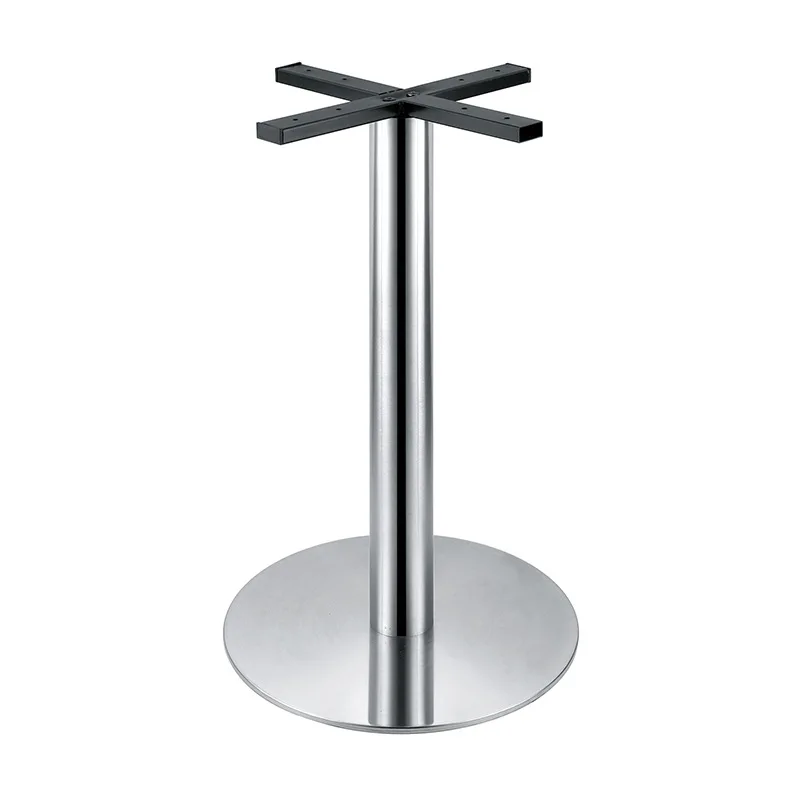 Stainless steel table foot bracket marble wrought iron leg bracket dining bar column fast food foot iron frame