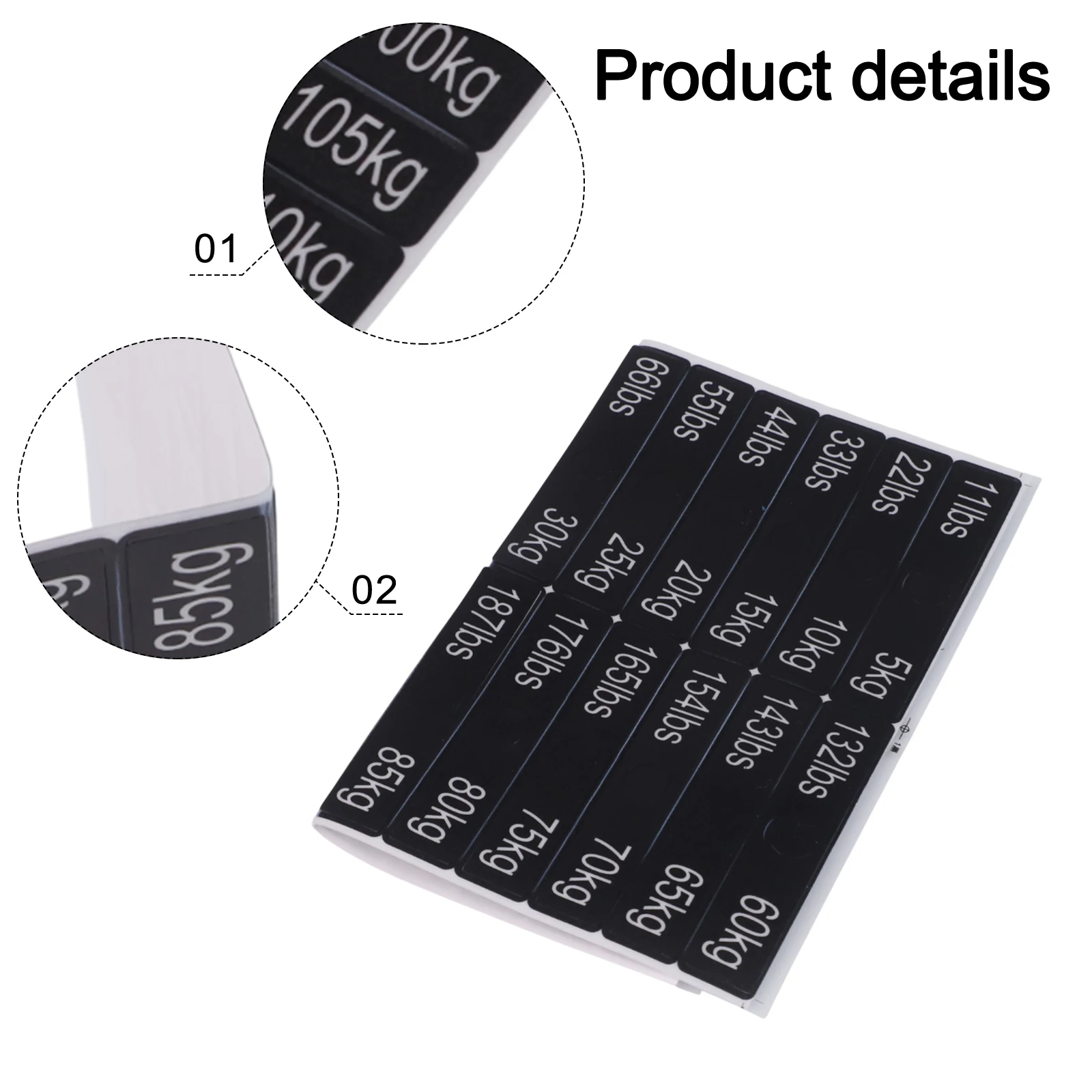 10x9x2cm Weight Stack Labels Organizational Weight Labels Weight Identification Workout Efficiency Home Gym Setup