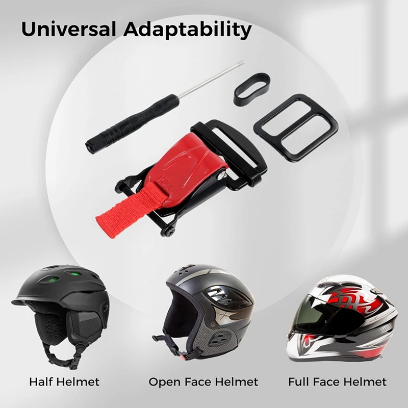 Helmet Quick Release Buckle Replacement Kit, Ratcheted Helmets For Chin Strap Up To 1Inch, Motorcycle Helmets