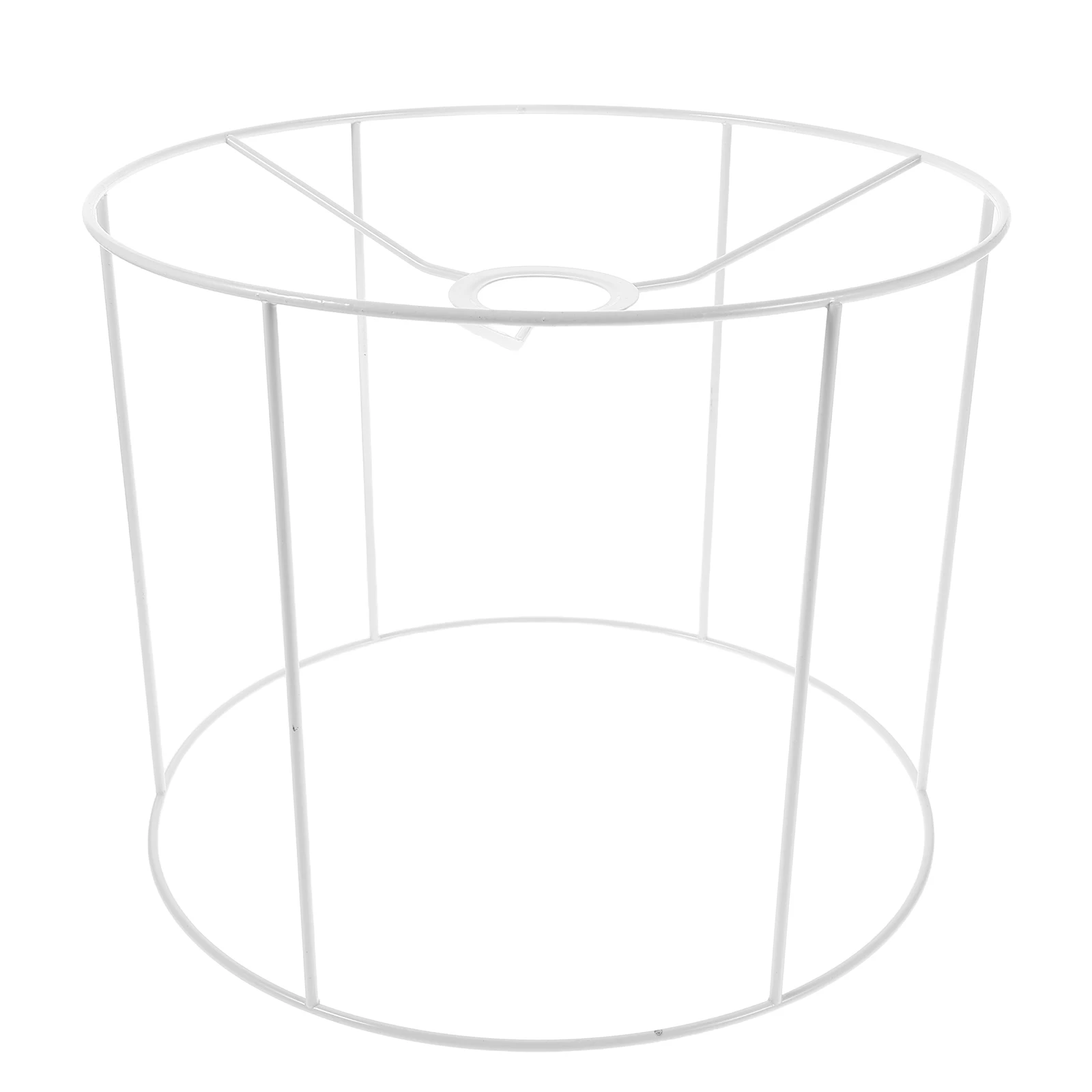 

Round Light Stand Lamp Frame Wrought Iron Art Shade Lampshade Wire for Holder Socket