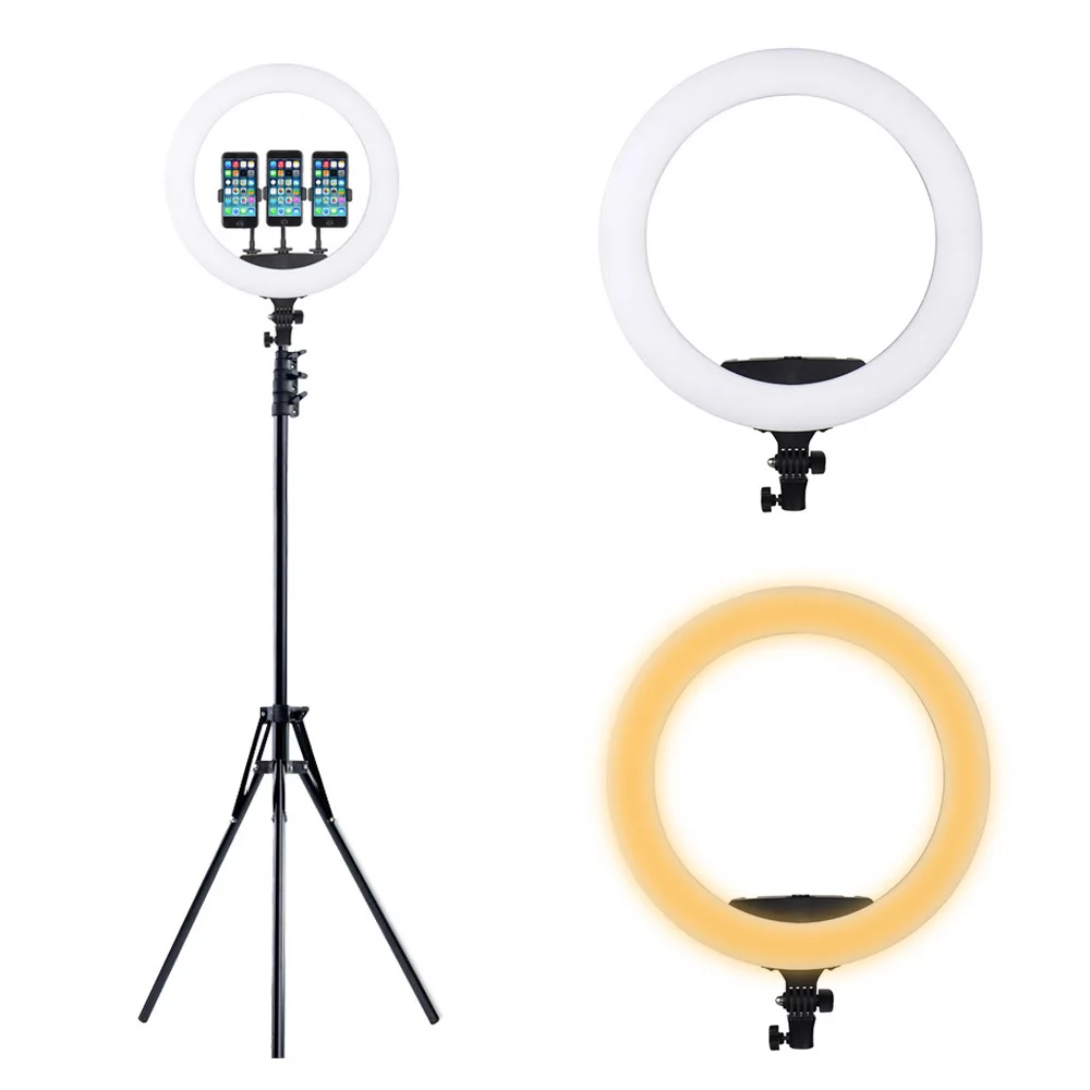 18 inch mobile phone live broadcast ring filling light led dual color temperature photography live streaming host beauty ring