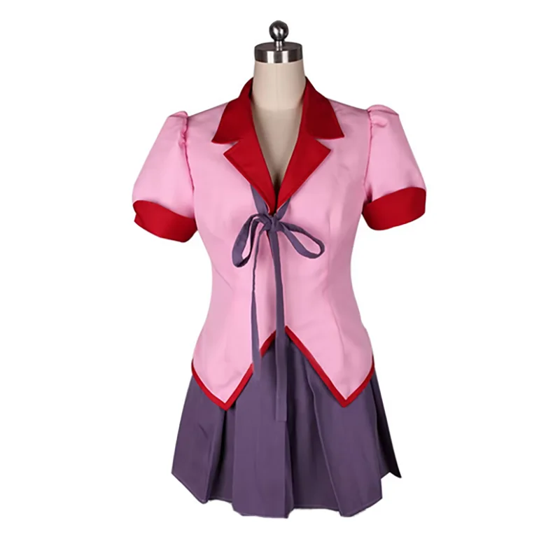 Bakemonogatari Monstory Hanekawa Tsubasa Cosplay Costume top+skirt any Size