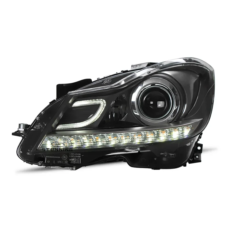 

Pair of Plug and play upgrade LED Headlamp For mercedes benz C Class W204 2011-2014（No bumper）