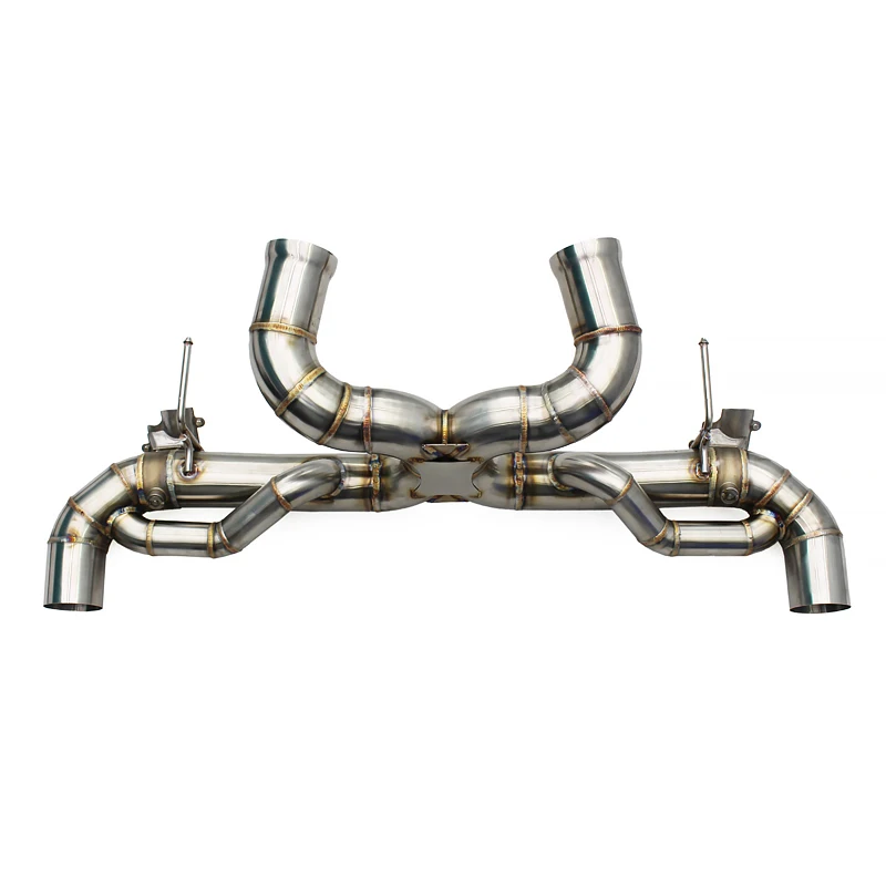 

Racing Stainless Steel Mid-Tail Exhaust with OEM Valve, Compatible with McLaren GT 4.0T 2019-202