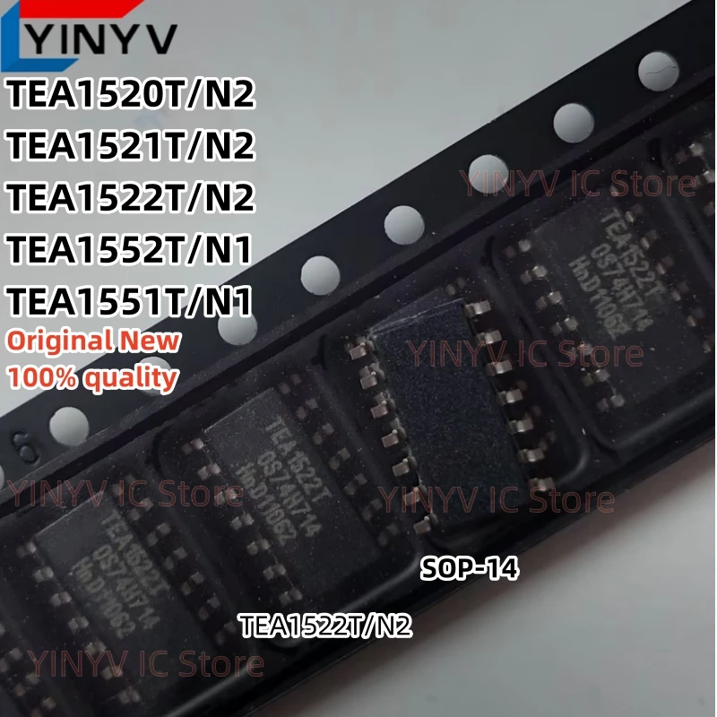 5Pcs TEA1520T/N2 TEA1520T TEA1521T/N2 TEA1521T TEA1522T/N2 TEA1522T TEA1552T/N1 TEA1552T TEA1551T/N1 TEA1551T SOP-14 100% New